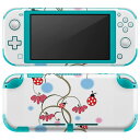 igsticker Nintendo Switch Lite 専用 デザインスキンシール 全面 ニンテンドー スイッチ ライト 専用 ゲーム機 カバー アクセサリー フィルム ステッカー エアフリー 006602 花　　テントウ虫