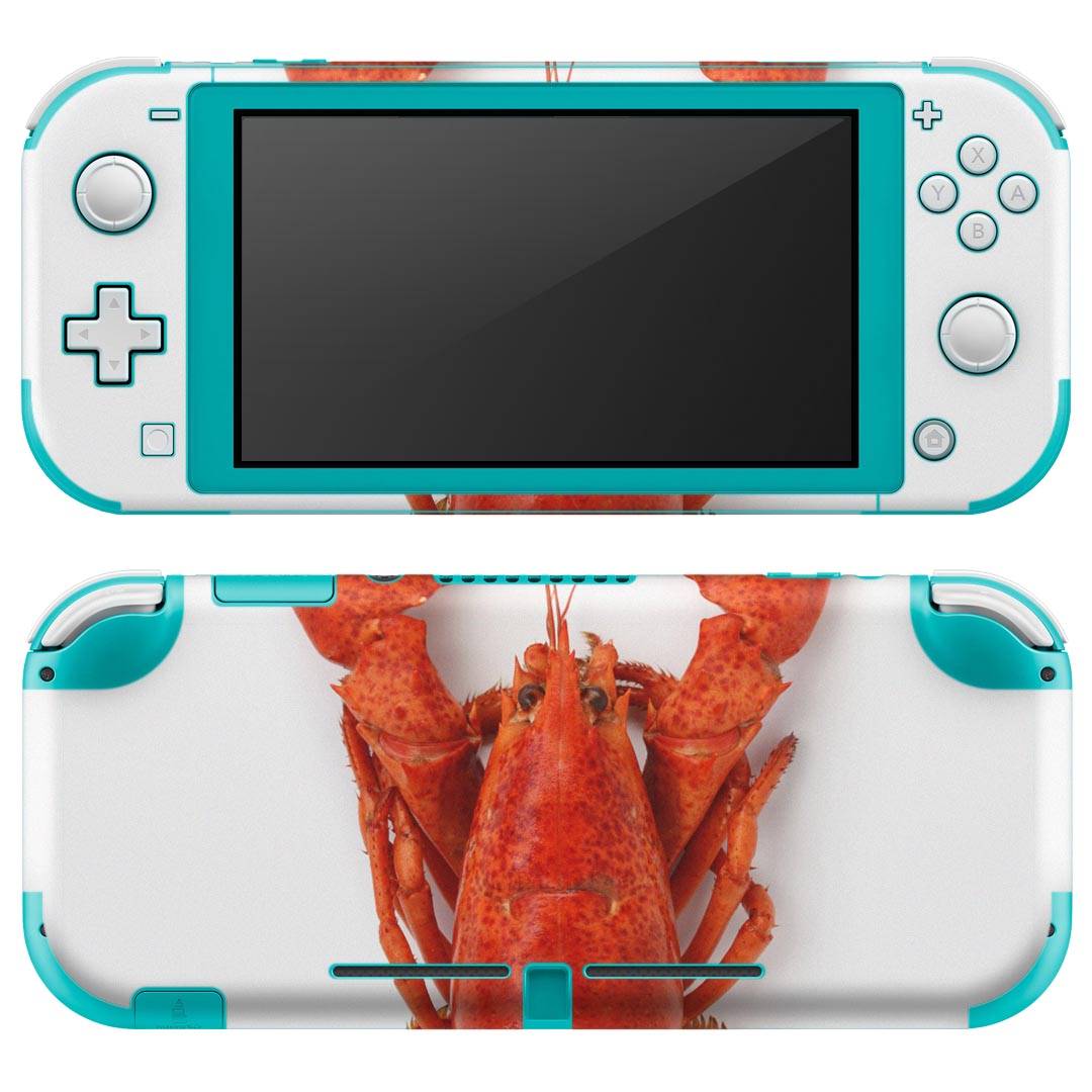 igsticker Nintendo Switch Lite 専用 デザインスキンシール 全面 ニンテンドー スイッチ ライト 専用 ゲーム機 カバー アクセサリー フィルム ステッカー エアフリー 006638 ザリガニ 生き物