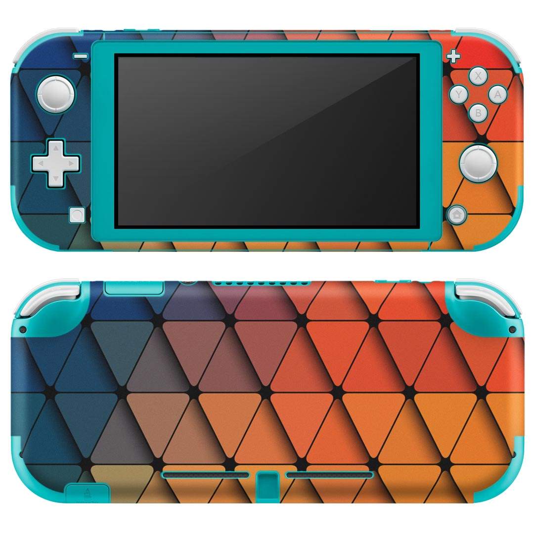 igsticker Nintendo Switch Lite 専用 デザインスキンシール 全面 ニンテンドー スイッチ ライト 専用 ゲーム機 カバー アクセサリー フィルム ステッカー エアフリー 006643 カラフル 模様
