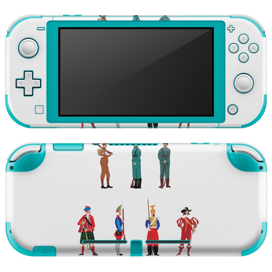 igsticker Nintendo Switch Lite 専用 デザインスキンシール 全面 ニンテンドー スイッチ ライト 専用 ゲーム機 カバー アクセサリー フィルム ステッカー エアフリー 006645 兵隊　人物