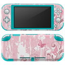 igsticker Nintendo Switch Lite 専用 デザインスキンシール 全面 ニンテンドー スイッチ ライト 専用 ゲーム機 カバー アクセサリー フィルム ステッカー エアフリー 006682 蝶 ピンク(2)