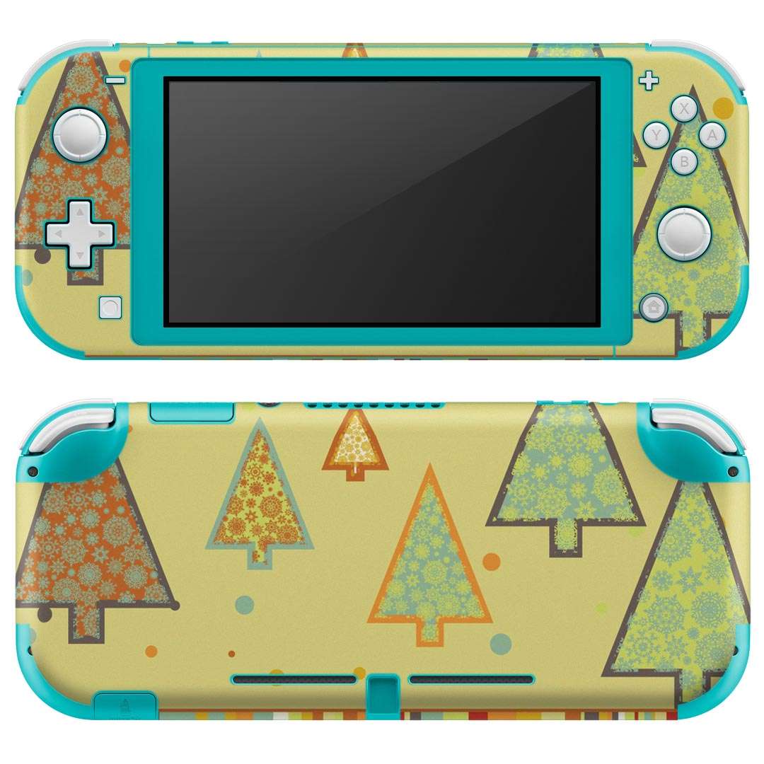 製品名 Nintendo Switch Lite専用 デザインスキンシール セット内容 Nintendo Switch Lite本体用スキンシール（裏表）各1枚 ※液晶側シールは2パーツに分かれていますニンテンドースイッチライト専用です。据え置き機のSwitch本体やJoyコンには対応していません。 商品特徴 3M社製の再剥離性シートを素材に採用し、細かな位置調整がしやすく貼り直しが容易です。また、エアフリーでもありますので気泡が簡単に逃げるので、キレイに貼ることができます。専用の業務プリンターを使い、商品画像と遜色のない美しい印刷仕上がり。 注意事項 画像はサンプルですので、ご覧の環境によっては多少色味に違いを感じる場合がございます。 イメージと違った、モニターと色味が異なるという理由での交換や返金はご対応出来かねます。スキンシールのみの販売で、ニンテンドースイッチ本体などは付属しません。シワができた場合、ドライヤーなどで軽く温め、外側に向けてシワを伸ばすように貼ってください。初回貼付時の位置調整や貼り直しは可能ですが、しっかりと押し付けて接着させた後の再剥離、再利用は保証しておりません。また接着部に油分や汚れが付着しますと角の部分は剥がれやすくなりますので、貼付時はあまり触れないようにご注意ください。無地のセミグロスシートにデザインをプリントした商品で、デコなどの加工はございません。 凹凸や光沢があるように見えたり布地や金属を素材にしたように見える商品もありますが、デザインの図版によるものです。印刷時に微妙な画像のズレが生じる場合がございます。ご注文後に1点1点制作する受注生産品の為、不良品以外のご返品や交換は固くお断りします。 商品発送 完全受注生産のハンドメイド商品となりますので、既製品と比べて発送までお時間を頂いています。 基本的に決済確認後2?3営業日、最大で10営業日での発送となります。繁忙期や休業日明けの場合はさらに時間がかかる場合があります。 その際には別途メールにてご連絡致します。メール便の場合、発送日から到着までに2?4日ほどかかる場合が多く、紛失などの保障もご対応できかねます。あらかじめご了承下さい。