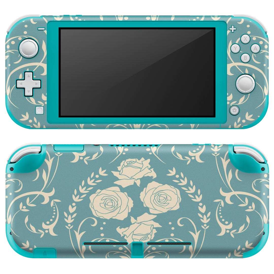 igsticker Nintendo Switch Lite 専用 デザインスキンシール 全面 ニンテンドー スイッチ ライト 専用 ゲーム機 カバー アクセサリー フィルム ステッカー エアフリー 006709 花　　模様