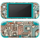 igsticker Nintendo Switch Lite 専用 デザインスキンシール 全面 ニンテンドー スイッチ ライト 専用 ゲーム機 カバー アクセサリー フィルム ステッカー エアフリー 006730 イラスト 文字(2)