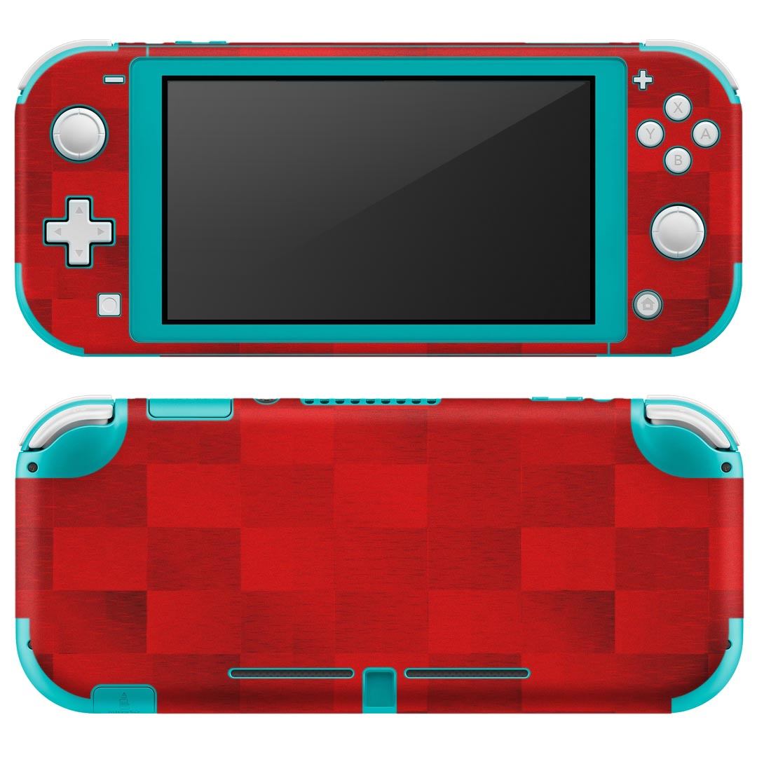 igsticker Nintendo Switch Lite 専用 デザインスキンシール 全面 ニンテンドー スイッチ ライト 専用 ゲーム機 カバー アクセサリー フィルム ステッカー エアフリー 006762 赤 レッド 模様