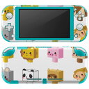 igsticker Nintendo Switch Lite 専用 デザインスキンシール 全面 ニンテンドー スイッチ ライト 専用 ゲーム機 カバー アクセサリー フィルム ステッカー エアフリー 006767 動物 キャラクター(2)