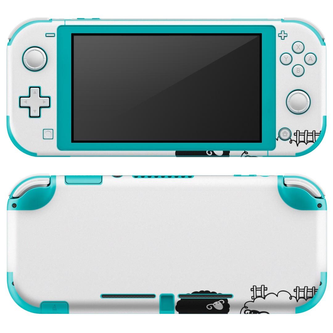 igsticker Nintendo Switch Lite 専用 デザインスキンシール 全面 ニンテンドー スイッチ ライト 専用 ゲーム機 カバー アクセサリー フィルム ステッカー エアフリー 006792 ひつじ　動物　イラスト