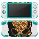 igsticker Nintendo Switch Lite 専用 デザインスキンシール 全面 ニンテンドー スイッチ ライト 専用 ゲーム機 カバー アクセサリー フィルム ステッカー エアフリー 006798 アニマル 骸骨 ドクロ イラスト(2)