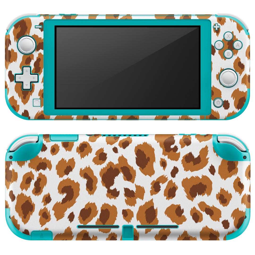 igsticker Nintendo Switch Lite 専用 デザインスキンシール 全面 ニンテンドー スイッチ ライト 専用 ゲーム機 カバー アクセサリー フィルム ステッカー エアフリー 006811 ヒョウ柄　動物　模様