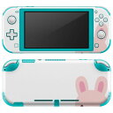 igsticker Nintendo Switch Lite 専用 デザインスキンシール 全面 ニンテンドー スイッチ ライト 専用 ゲーム機 カバー アクセサリー フィルム ステッカー エアフリー 006829 うさぎ キャラクター
