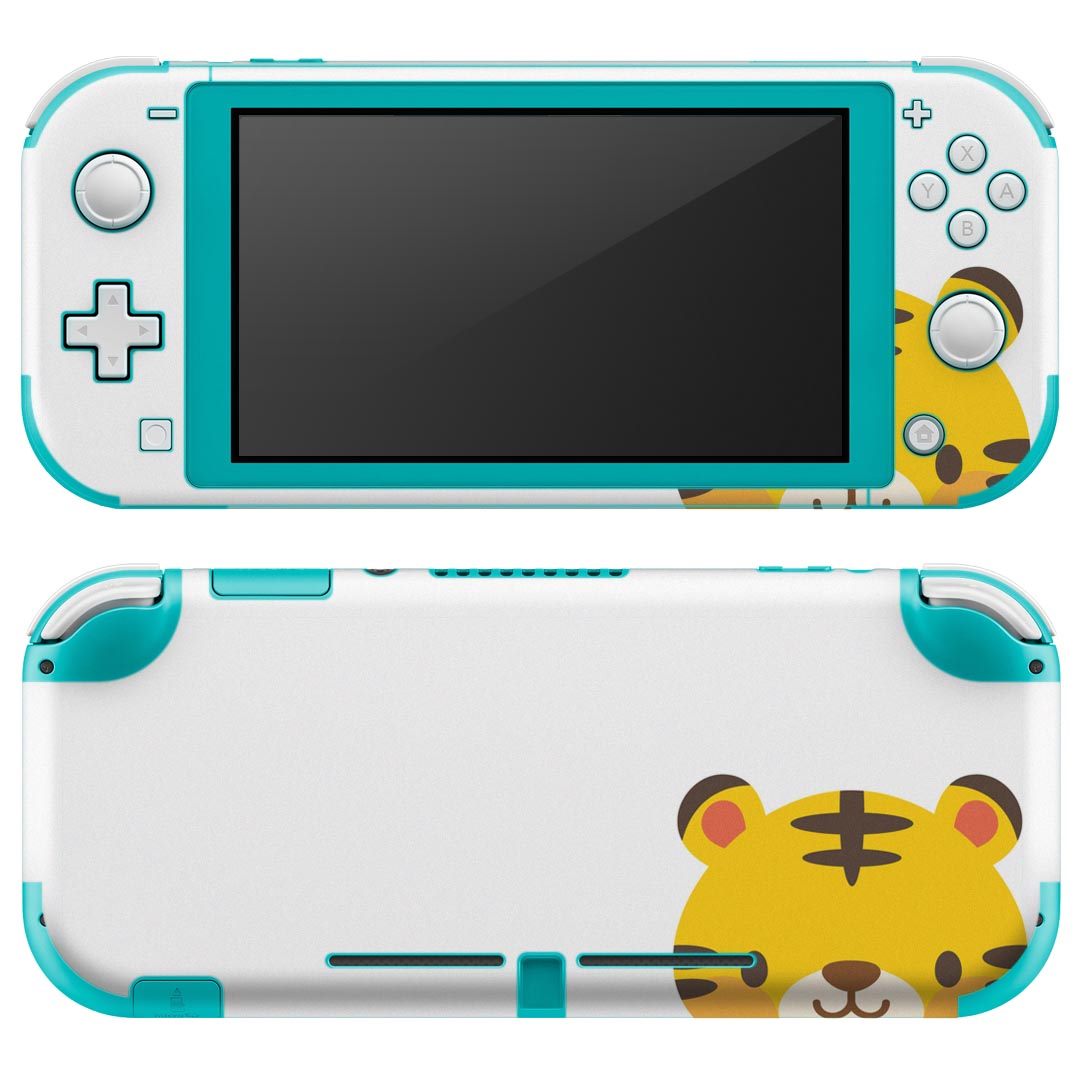 igsticker Nintendo Switch Lite 専用 デザインスキンシール 全面 ニンテンドー スイッチ ライト 専用 ゲーム機 カバー アクセサリー フィルム ステッカー エアフリー 006832 トラ　キャラクター