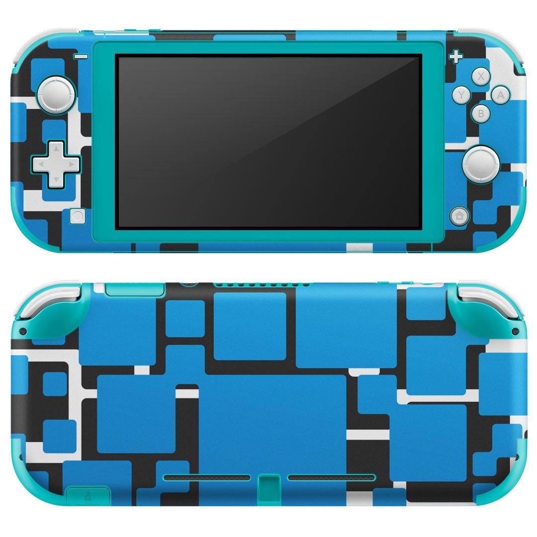 igsticker Nintendo Switch Lite 専用 デザインスキンシール 全面 ニンテンドー スイッチ ライト 専用 ゲーム機 カバー アクセサリー フィルム ステッカー エアフリー 006834 青　ブルー