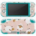 igsticker Nintendo Switch Lite 専用 デザインスキンシール 全面 ニンテンドー スイッチ ライト 専用 ゲーム機 カバー アクセサリー フィルム ステッカー エアフリー 006883 ひつじ 動物 模様(2)