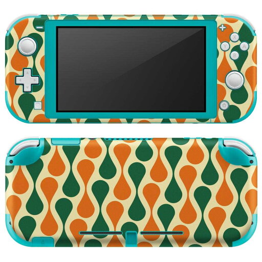 igsticker Nintendo Switch Lite 専用 デザインスキンシール 全面 ニンテンドー スイッチ ライト 専用 ゲーム機 カバー アクセサリー フィルム ステッカー エアフリー 006884 緑 オレンジ 模様 igsticker Nintendo Switch Lite 専用 デザインスキンシール 全面 ニンテンドー スイッチ ライト 専用 ゲーム機 カバー アクセサリー フィルム ステッカー エアフリー 006884 緑 オレンジ 模様