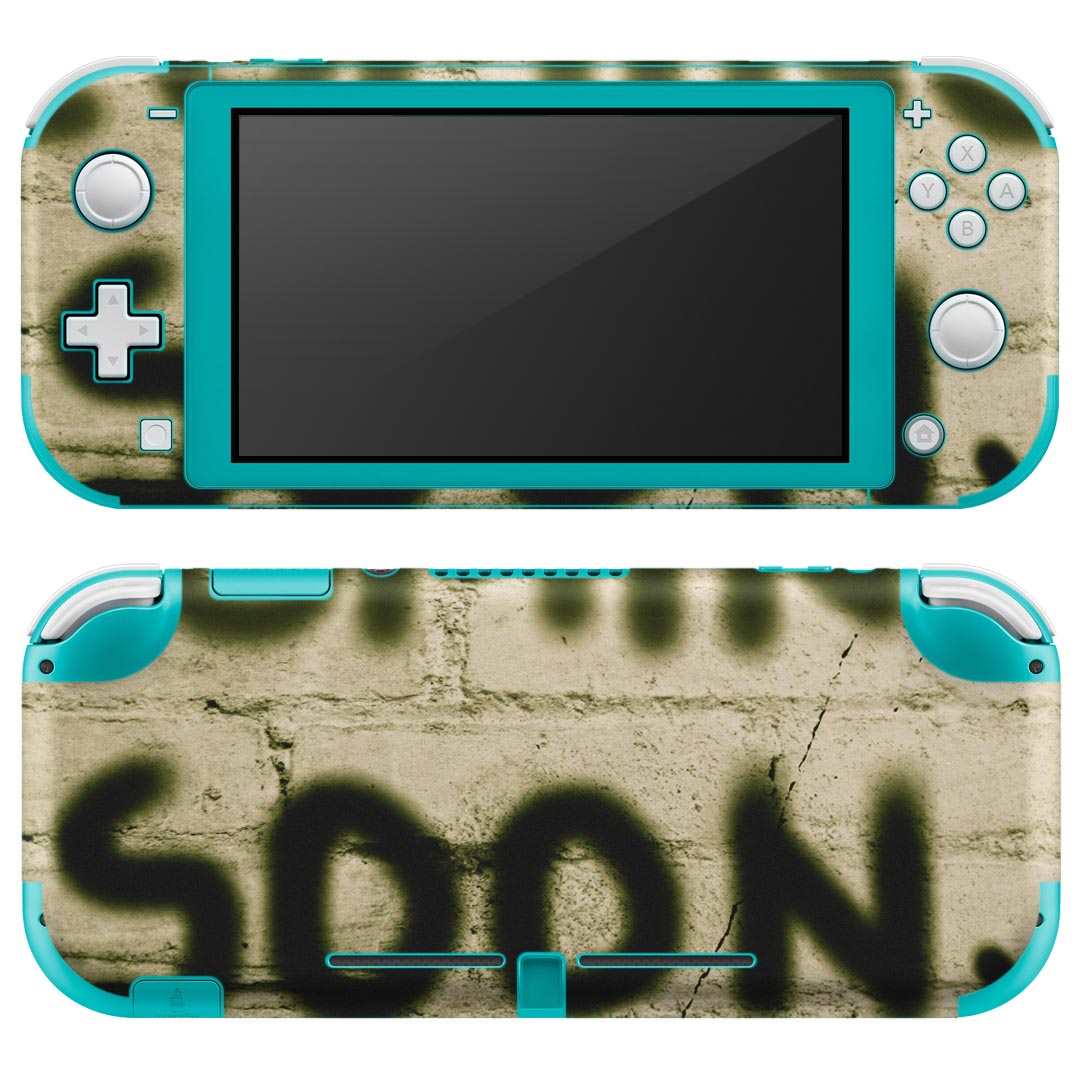 igsticker Nintendo Switch Lite 専用 デザインスキンシール 全面 ニンテンドー スイッチ ライト 専用 ゲーム機 カバー アクセサリー フィルム ステッカー エアフリー 006913 文字　英語