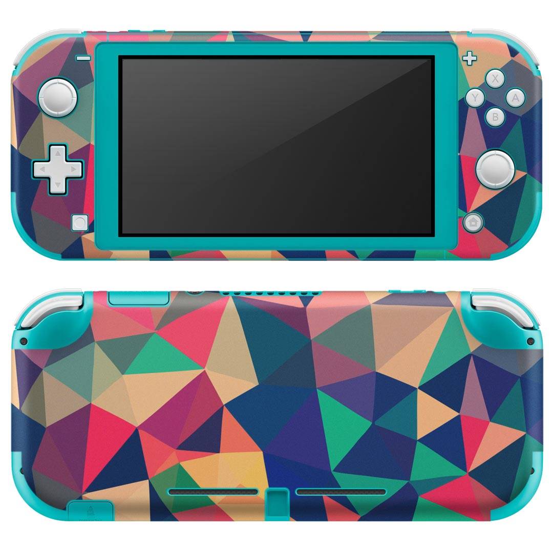 igsticker Nintendo Switch Lite 専用 デザインスキンシール 全面 ニンテンドー スイッチ ライト 専用 ゲーム機 カバー アクセサリー フィルム ステッカー エアフリー 006969 カラフル 模様