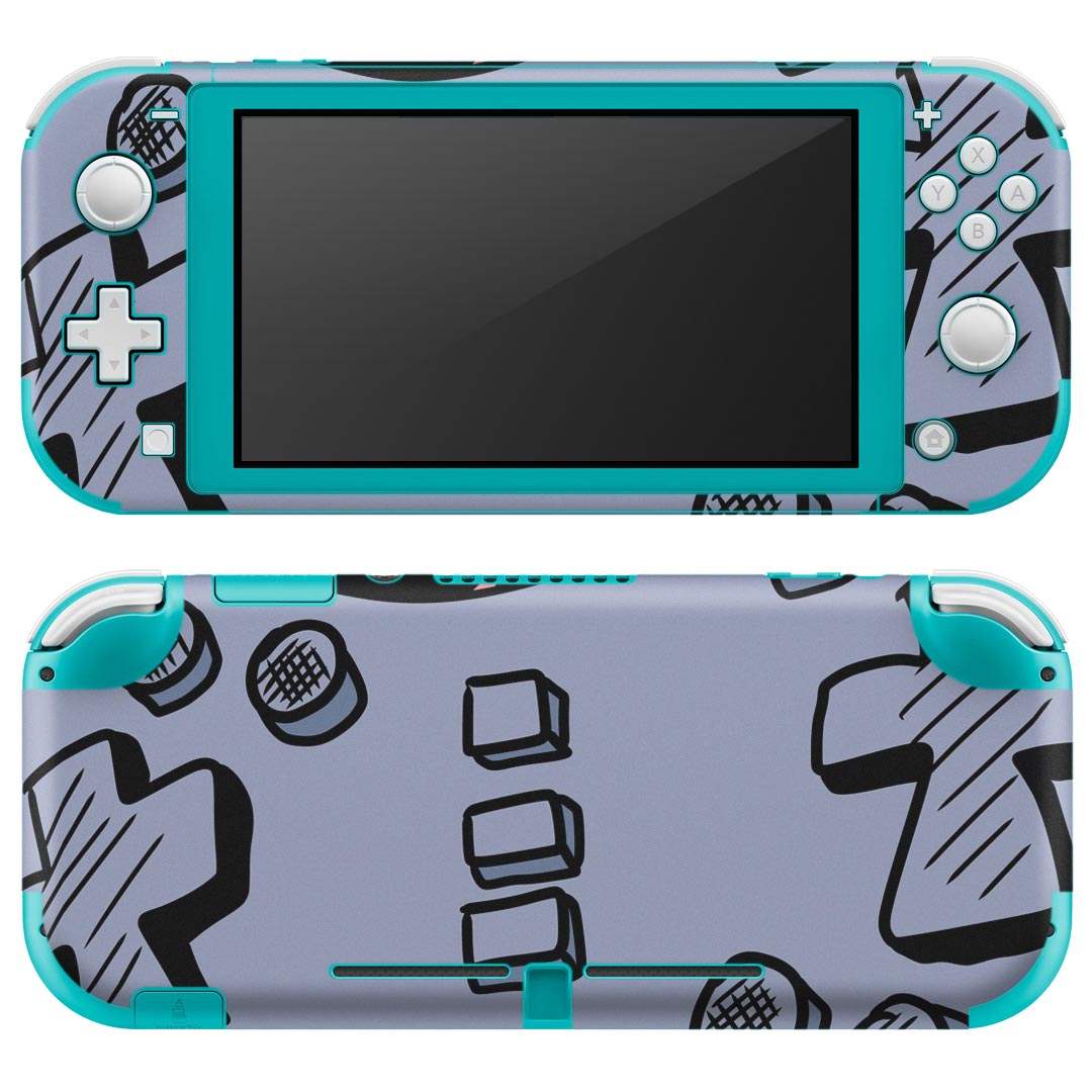 製品名 Nintendo Switch Lite専用 デザインスキンシール セット内容 Nintendo Switch Lite本体用スキンシール（裏表）各1枚 ※液晶側シールは2パーツに分かれていますニンテンドースイッチライト専用です。据え置き機のSwitch本体やJoyコンには対応していません。 商品特徴 3M社製の再剥離性シートを素材に採用し、細かな位置調整がしやすく貼り直しが容易です。また、エアフリーでもありますので気泡が簡単に逃げるので、キレイに貼ることができます。専用の業務プリンターを使い、商品画像と遜色のない美しい印刷仕上がり。 注意事項 画像はサンプルですので、ご覧の環境によっては多少色味に違いを感じる場合がございます。 イメージと違った、モニターと色味が異なるという理由での交換や返金はご対応出来かねます。スキンシールのみの販売で、ニンテンドースイッチ本体などは付属しません。シワができた場合、ドライヤーなどで軽く温め、外側に向けてシワを伸ばすように貼ってください。初回貼付時の位置調整や貼り直しは可能ですが、しっかりと押し付けて接着させた後の再剥離、再利用は保証しておりません。また接着部に油分や汚れが付着しますと角の部分は剥がれやすくなりますので、貼付時はあまり触れないようにご注意ください。無地のセミグロスシートにデザインをプリントした商品で、デコなどの加工はございません。 凹凸や光沢があるように見えたり布地や金属を素材にしたように見える商品もありますが、デザインの図版によるものです。印刷時に微妙な画像のズレが生じる場合がございます。ご注文後に1点1点制作する受注生産品の為、不良品以外のご返品や交換は固くお断りします。 商品発送 完全受注生産のハンドメイド商品となりますので、既製品と比べて発送までお時間を頂いています。 基本的に決済確認後2?3営業日、最大で10営業日での発送となります。繁忙期や休業日明けの場合はさらに時間がかかる場合があります。 その際には別途メールにてご連絡致します。メール便の場合、発送日から到着までに2?4日ほどかかる場合が多く、紛失などの保障もご対応できかねます。あらかじめご了承下さい。