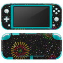 igsticker Nintendo Switch Lite 専用 デザインスキンシール 全面 ニンテンドー スイッチ ライト 専用 ゲーム機 カバー アクセサリー フィルム ステッカー エアフリー 006975 花火 カラフル