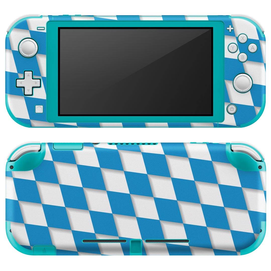 igsticker Nintendo Switch Lite 専用 デザインスキンシール 全面 ニンテンドー スイッチ ライト 専用 ゲーム機 カバー アクセサリー フィルム ステッカー エアフリー 006985 市松模様 チェック 模様