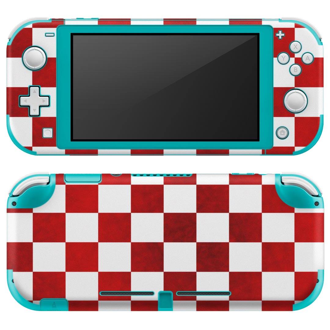 製品名 Nintendo Switch Lite専用 デザインスキンシール セット内容 Nintendo Switch Lite本体用スキンシール（裏表）各1枚 ※液晶側シールは2パーツに分かれていますニンテンドースイッチライト専用です。据え置き機のSwitch本体やJoyコンには対応していません。 商品特徴 3M社製の再剥離性シートを素材に採用し、細かな位置調整がしやすく貼り直しが容易です。また、エアフリーでもありますので気泡が簡単に逃げるので、キレイに貼ることができます。専用の業務プリンターを使い、商品画像と遜色のない美しい印刷仕上がり。 注意事項 画像はサンプルですので、ご覧の環境によっては多少色味に違いを感じる場合がございます。 イメージと違った、モニターと色味が異なるという理由での交換や返金はご対応出来かねます。スキンシールのみの販売で、ニンテンドースイッチ本体などは付属しません。シワができた場合、ドライヤーなどで軽く温め、外側に向けてシワを伸ばすように貼ってください。初回貼付時の位置調整や貼り直しは可能ですが、しっかりと押し付けて接着させた後の再剥離、再利用は保証しておりません。また接着部に油分や汚れが付着しますと角の部分は剥がれやすくなりますので、貼付時はあまり触れないようにご注意ください。無地のセミグロスシートにデザインをプリントした商品で、デコなどの加工はございません。 凹凸や光沢があるように見えたり布地や金属を素材にしたように見える商品もありますが、デザインの図版によるものです。印刷時に微妙な画像のズレが生じる場合がございます。ご注文後に1点1点制作する受注生産品の為、不良品以外のご返品や交換は固くお断りします。 商品発送 完全受注生産のハンドメイド商品となりますので、既製品と比べて発送までお時間を頂いています。 基本的に決済確認後2?3営業日、最大で10営業日での発送となります。繁忙期や休業日明けの場合はさらに時間がかかる場合があります。 その際には別途メールにてご連絡致します。メール便の場合、発送日から到着までに2?4日ほどかかる場合が多く、紛失などの保障もご対応できかねます。あらかじめご了承下さい。