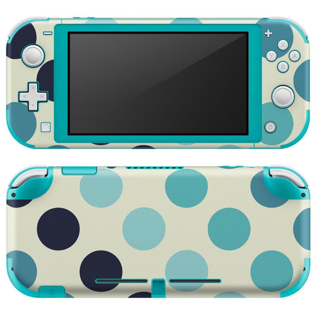 igsticker Nintendo Switch Lite 専用 デザインスキンシール 全面 ニンテンドー スイッチ ライト 専用 ゲーム機 カバー アクセサリー フィルム ステッカー エアフリー 006996 木目 水玉　模様