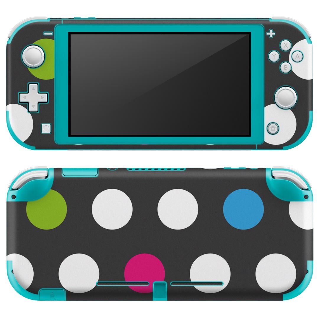 igsticker Nintendo Switch Lite 専用 デザインスキンシール 全面 ニンテンドー スイッチ ライト 専用 ゲーム機 カバー アクセサリー フィルム ステッカー エアフリー 006999 木目 水玉 模様