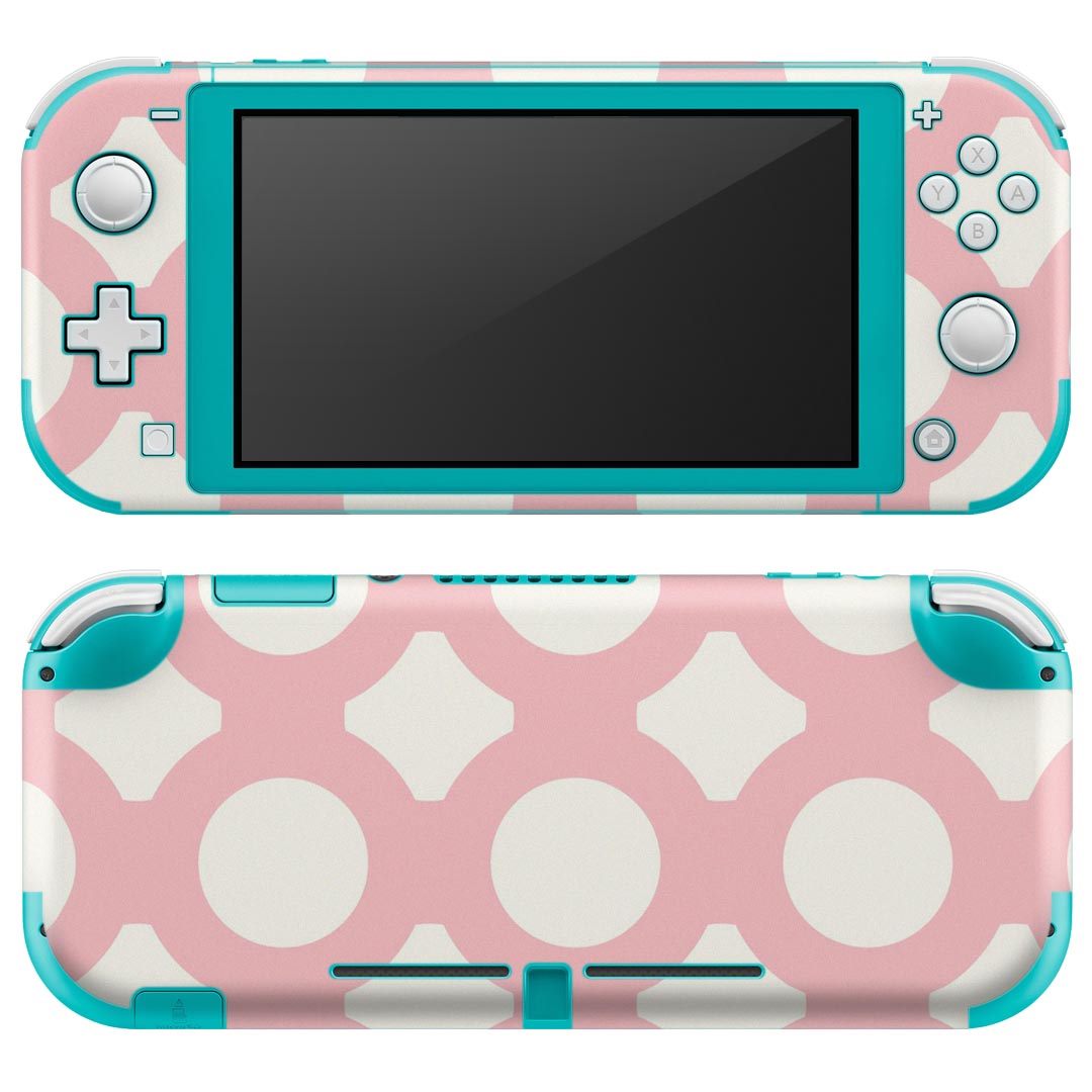 igsticker Nintendo Switch Lite 専用 デザインスキンシール 全面 ニンテンドー スイッチ ライト 専用 ゲーム機 カバー アクセサリー フィルム ステッカー エアフリー 007036 ピンク　模様