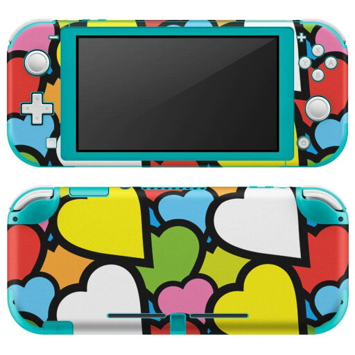 igsticker Nintendo Switch Lite 専用 デザインスキンシール 全面 ニンテンドー スイッチ ライト 専用 ゲーム機 カバー アクセサリー フィルム ステッカー エアフリー 007071 ハート カラフル igsticker Nintendo Switch Lite 専用 デザインスキンシール 全面 ニンテンドー スイッチ ライト 専用 ゲーム機 カバー アクセサリー フィルム ステッカー エアフリー 007071 ハート カラフル