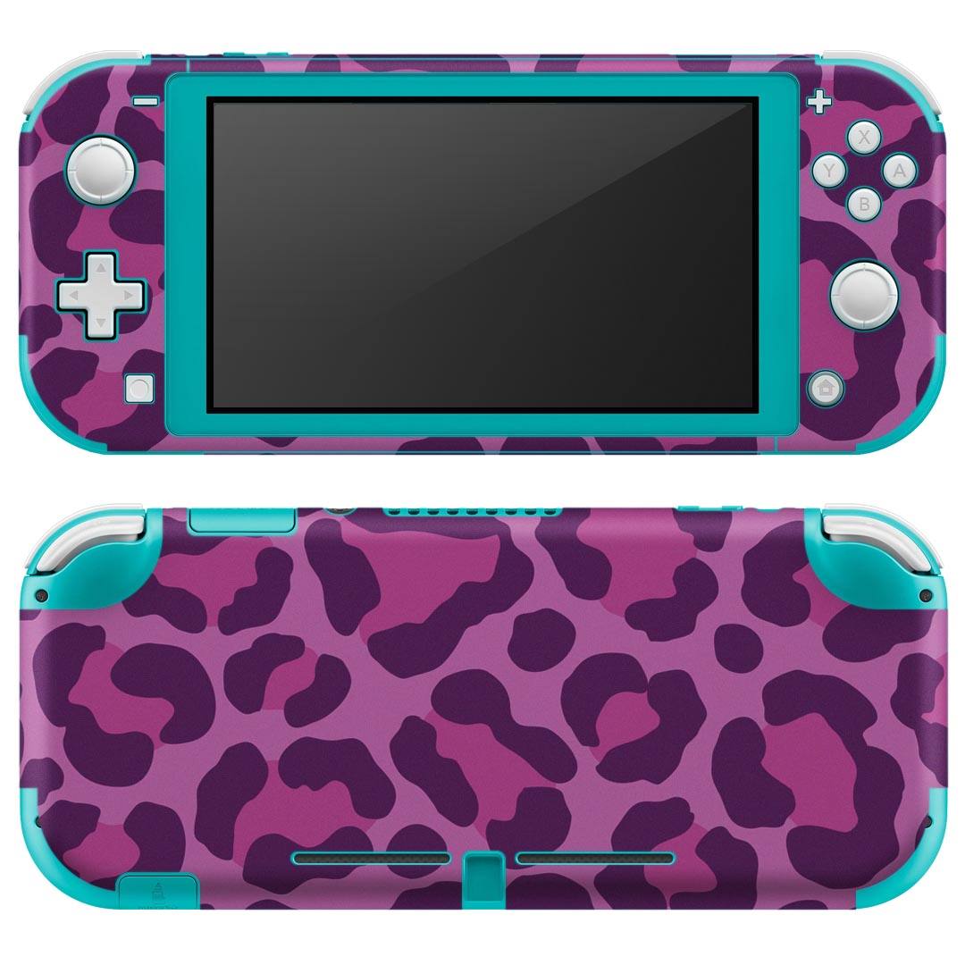igsticker Nintendo Switch Lite 専用 デザインスキンシール 全面 ニンテンドー スイッチ ライト 専用 ゲーム機 カバー アクセサリー フィルム ステッカー エアフリー 007073 ヒョウ柄　模様