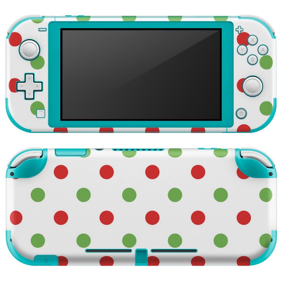 igsticker Nintendo Switch Lite 専用 デザインスキンシール 全面 ニンテンドー スイッチ ライト 専用 ゲーム機 カバー アクセサリー フィルム ステッカー エアフリー 007074 水玉　模様