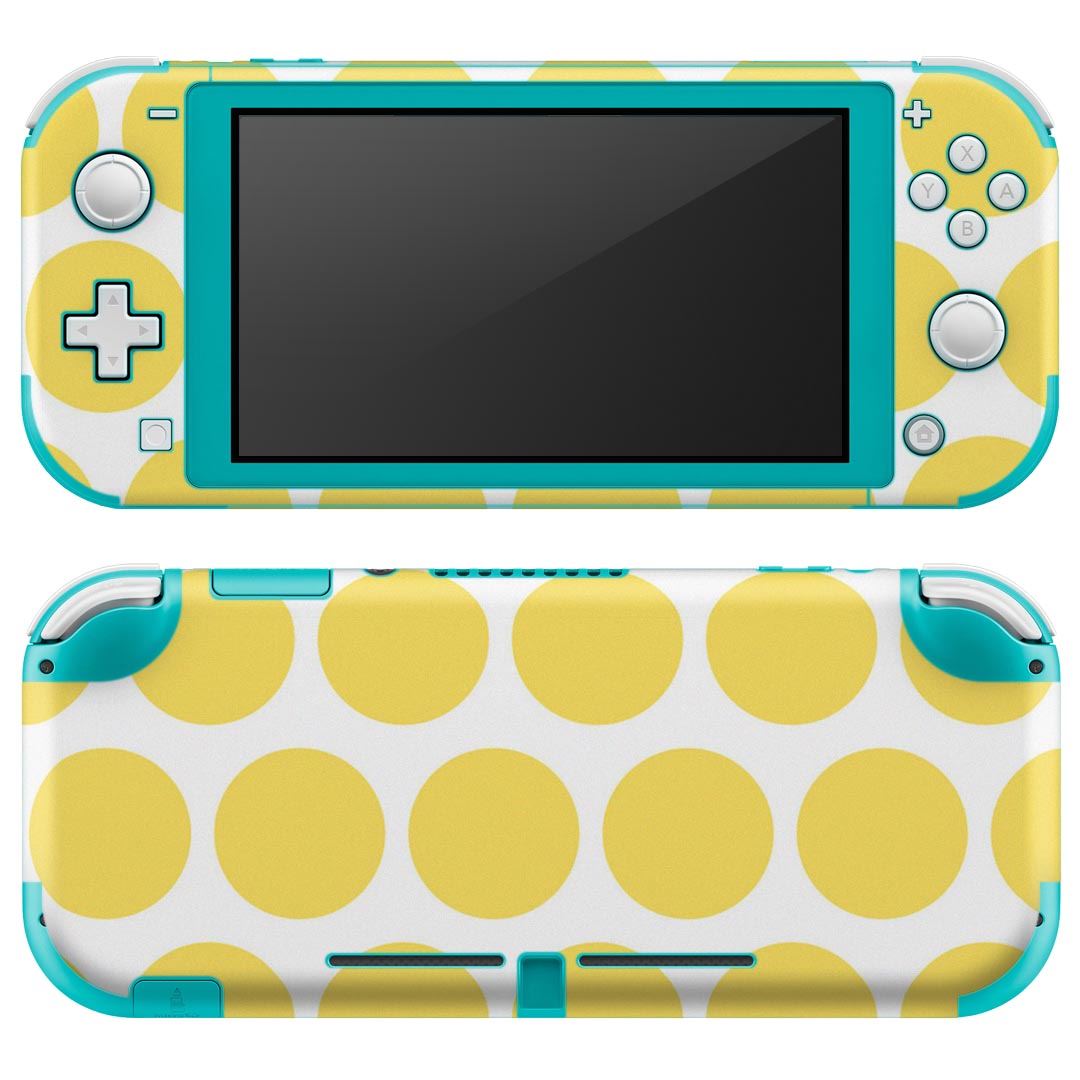 igsticker Nintendo Switch Lite 専用 デザインスキンシール 全面 ニンテンドー スイッチ ライト 専用 ゲーム機 カバー アクセサリー フィルム ステッカー エアフリー 007075 水玉 模様