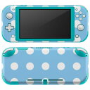 igsticker Nintendo Switch Lite 専用 デザインスキンシール 全面 ニンテンドー スイッチ ライト 専用 ゲーム機 カバー アクセサリー フィルム ステッカー エアフリー 007081 水玉　模様