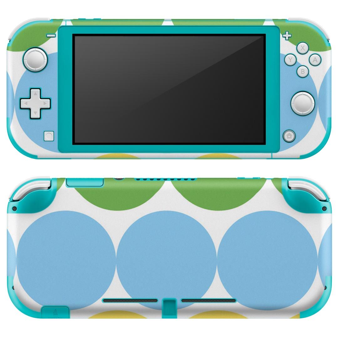 igsticker Nintendo Switch Lite 専用 デザインスキンシール 全面 ニンテンドー スイッチ ライト 専用 ゲーム機 カバー アクセサリー フィルム ステッカー エアフリー 007084 水玉　模様