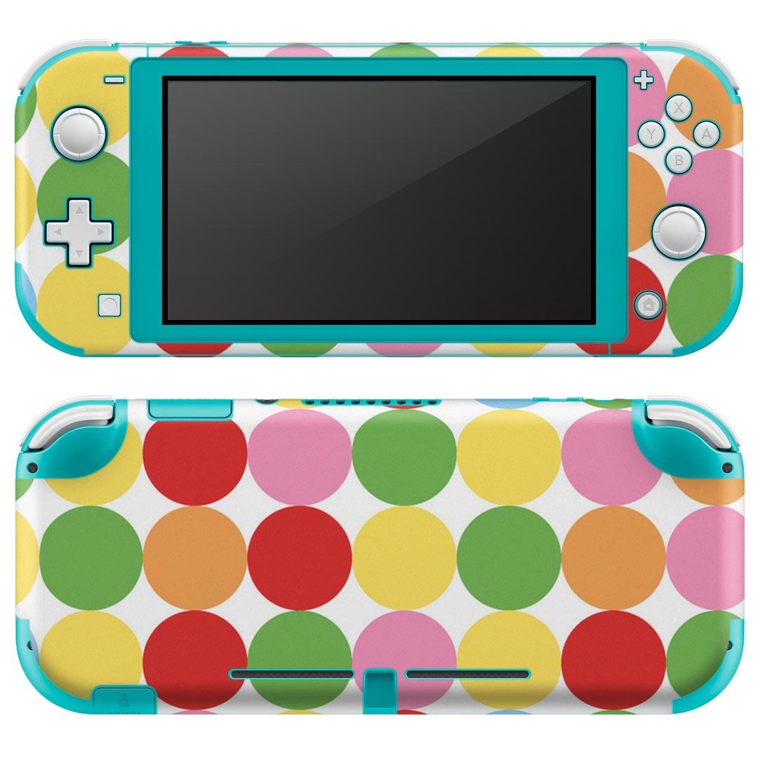 igsticker Nintendo Switch Lite 専用 デザインスキンシール 全面 ニンテンドー スイッチ ライト 専用 ゲーム機 カバー アクセサリー フィルム ステッカー エアフリー 007107 カラフル　模様