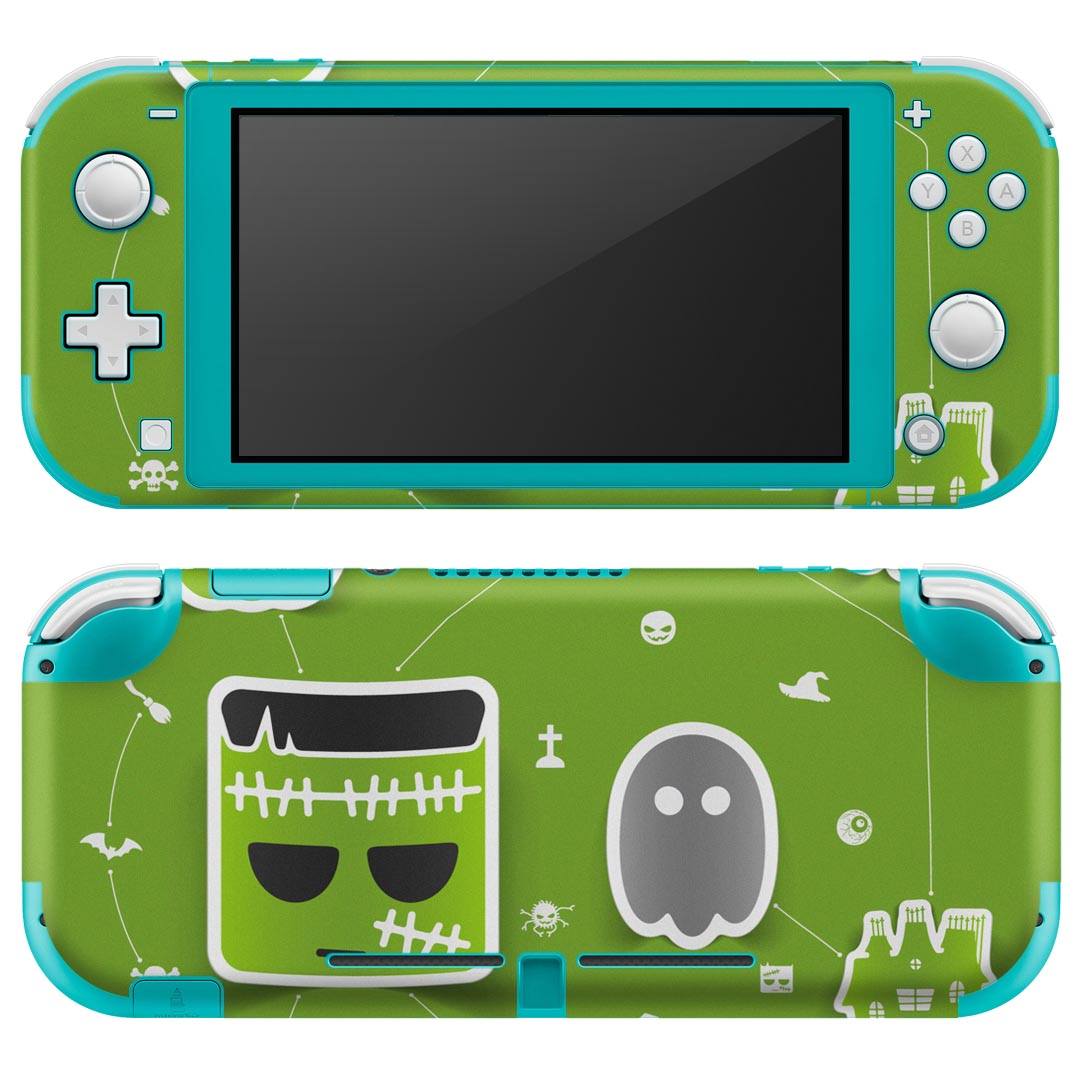 igsticker Nintendo Switch Lite 専用 デザインスキンシール 全面 ニンテンドー スイッチ ライト 専用 ゲーム機 カバー アクセサリー フィルム ステッカー エアフリー 007116 ハロウィン キャラクター