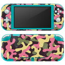 igsticker Nintendo Switch Lite 専用 デザインスキンシール 全面 ニンテンドー スイッチ ライト 専用 ゲーム機 カバー アクセサリー フィルム ステッカー エアフリー 007119 迷彩 模様