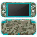 igsticker Nintendo Switch Lite 専用 デザインスキンシール 全面 ニンテンドー スイッチ ライト 専用 ゲーム機 カバー アクセサリー フィルム ステッカー エアフリー 007131 迷彩 模様