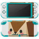 igsticker Nintendo Switch Lite 専用 デザインスキンシール 全面 ニンテンドー スイッチ ライト 専用 ゲーム機 カバー アクセサリー フィルム ステッカー エアフリー 007140 リス キャラクター(2)