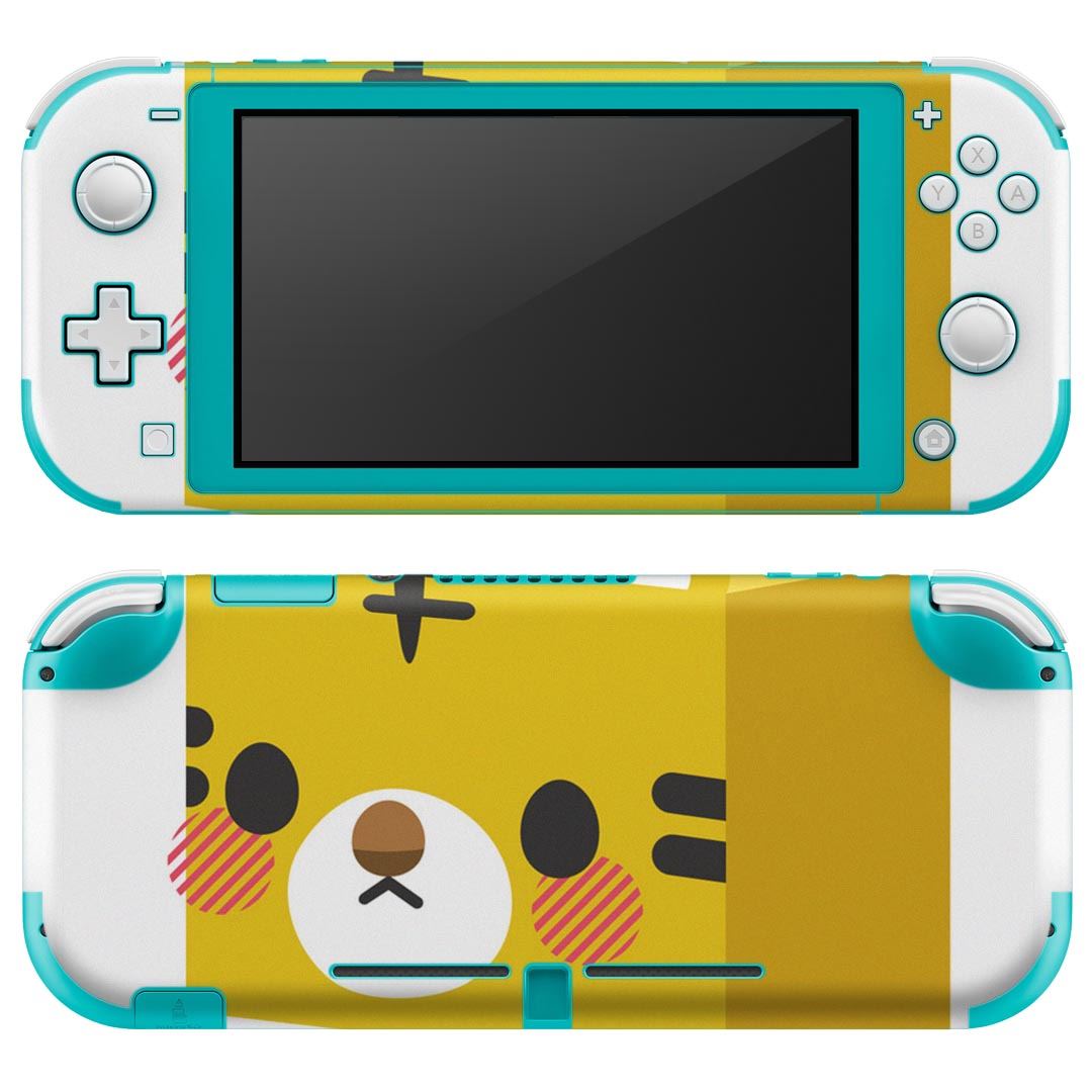 igsticker Nintendo Switch Lite 専用 デザインスキンシール 全面 ニンテンドー スイッチ ライト 専用 ゲーム機 カバー アクセサリー フィルム ステッカー エアフリー 007146 虎　キャラクター