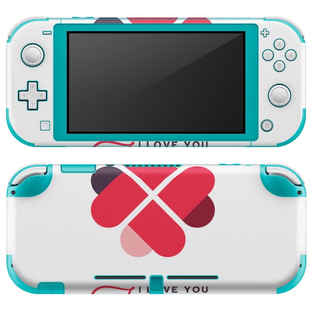 igsticker Nintendo Switch Lite 専用 デザインスキンシール 全面 ニンテンドー スイッチ ライト 専用 ゲーム機 カバー アクセサリー フィルム ステッカー エアフリー 007154 クローバー イラスト