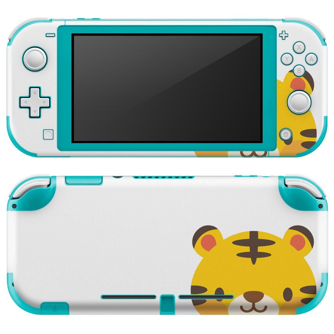 igsticker Nintendo Switch Lite 専用 デザインスキンシール 全面 ニンテンドー スイッチ ライト 専用 ゲーム機 カバー アクセサリー フィルム ステッカー エアフリー 007168 アニマル トラ　キャラクター