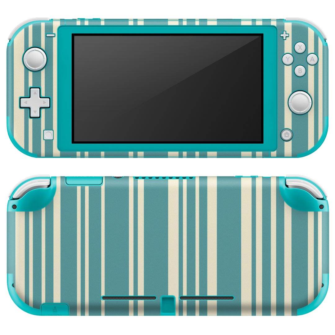 igsticker Nintendo Switch Lite 専用 デザインスキンシール 全面 ニンテンドー スイッチ ライト 専用 ゲーム機 カバー アクセサリー フィルム ステッカー エアフリー 007180 ストライプ 模様