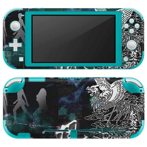 igsticker Nintendo Switch Lite 専用 デザインスキンシール 全面 ニンテンドー スイッチ ライト 専用 ゲーム機 カバー アクセサリー フィルム ステッカー エアフリー 007225 日本語・和柄 鳳凰 人物