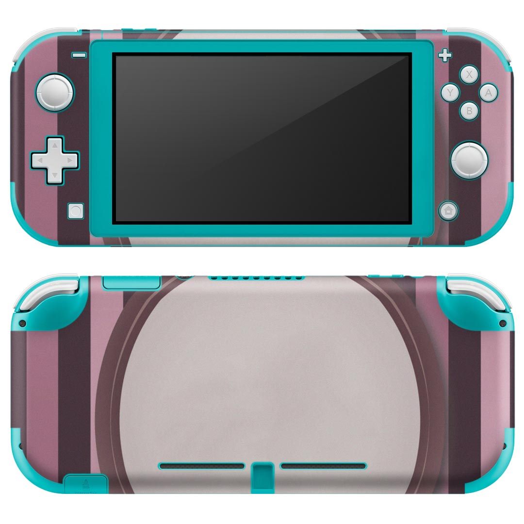 igsticker Nintendo Switch Lite 専用 デザインスキンシール 全面 ニンテンドー スイッチ ライト 専用 ゲーム機 カバー アクセサリー フィルム ステッカー エアフリー 007245 ストライプ リボン