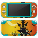 igsticker Nintendo Switch Lite 専用 デザインスキンシール 全面 ニンテンドー スイッチ ライト 専用 ゲーム機 カバー アクセサリー フィルム ステッカー エアフリー 007246 ハロウィン