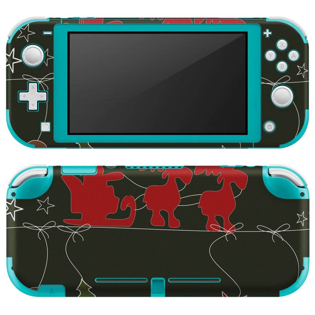 igsticker Nintendo Switch Lite 専用 デザインスキンシール 全面 ニンテンドー スイッチ ライト 専用 ゲーム機 カバー アクセサリー フィルム ステッカー エアフリー 007247 クリスマス