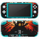 igsticker Nintendo Switch Lite 専用 デザインスキンシール 全面 ニンテンドー スイッチ ライト 専用 ゲーム機 カバー アクセサリー フィルム ステッカー エアフリー 007258 ハロウィン