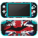 igsticker Nintendo Switch Lite 専用 デザインスキンシール 全面 ニンテンドー スイッチ ライト 専用 ゲーム機 カバー アクセサリー フィルム ステッカー エアフリー 007311 唇 国旗 黒 ブラック(2)