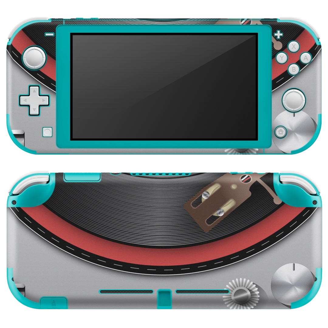 igsticker Nintendo Switch Lite 専用 デザインスキンシール 全面 ニンテンドー スイッチ ライト 専用 ゲーム機 カバー アクセサリー フィルム ステッカー エアフリー 007369 レコード　音楽　曲