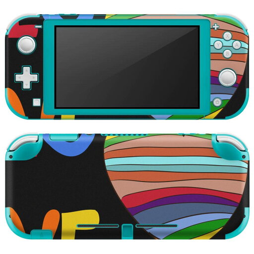 igsticker Nintendo Switch Lite 専用 デザインスキンシール 全面 ニンテンドー スイッチ ライト 専用 ゲーム機 カバー アクセサリー フィルム ステッカー エアフリー 007375 ハート カラフル レインボー 文字 igsticker Nintendo Switch Lite 専用 デザインスキンシール 全面 ニンテンドー スイッチ ライト 専用 ゲーム機 カバー アクセサリー フィルム ステッカー エアフリー 007375 ハート カラフル レインボー 文字
